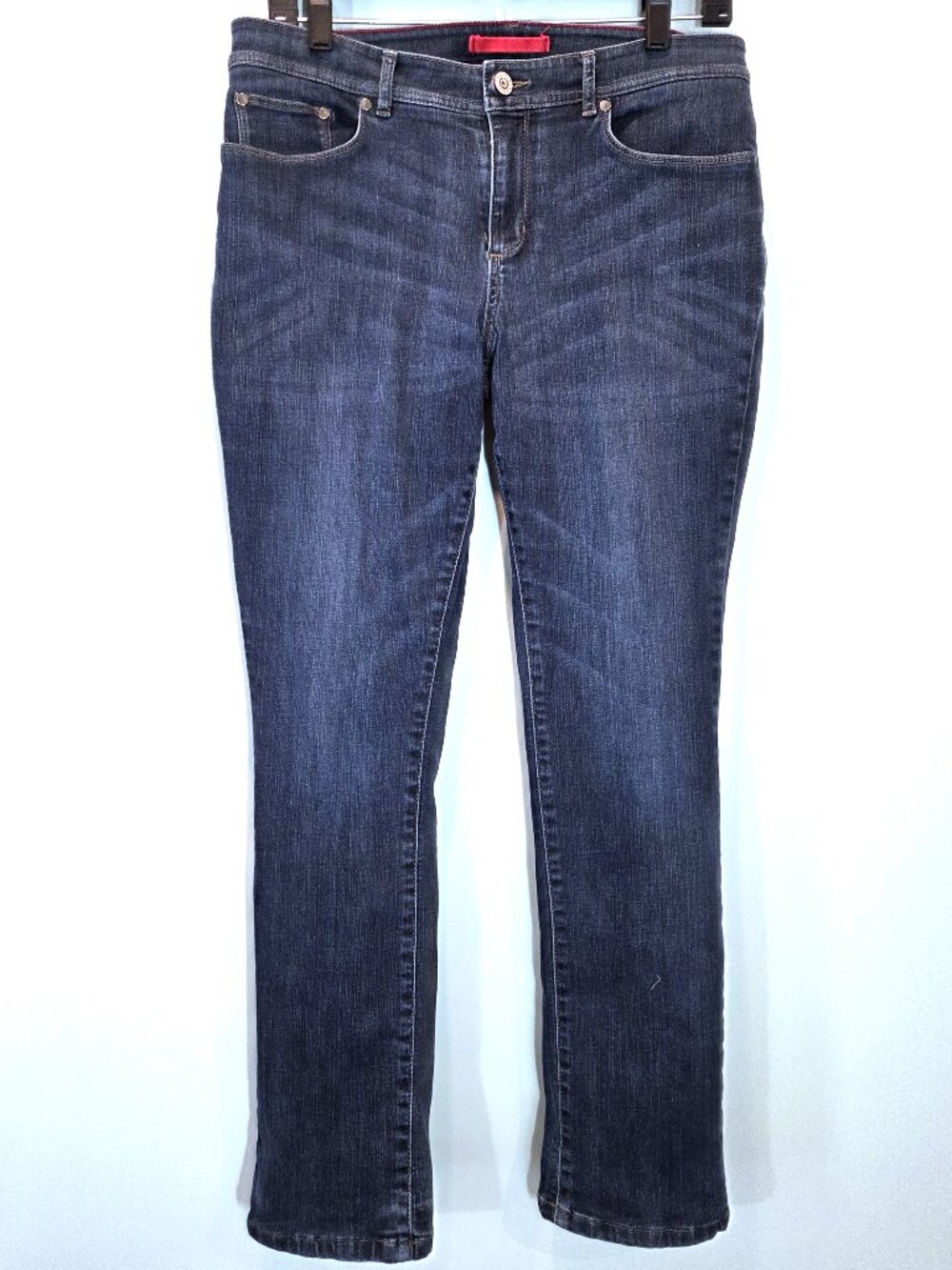 L.L. Bean Flannel Lined Straight Leg Jeans Size 10